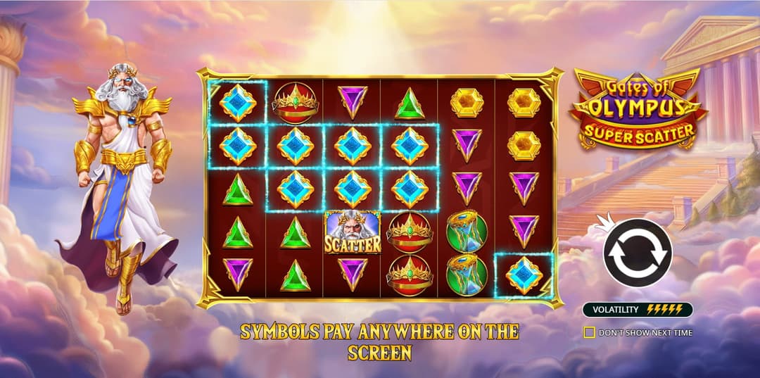 Gates of Olympus Super Scatter Gameplay